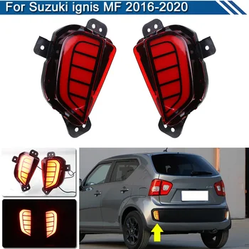2vnt Skirti Suzuki ignis MF 2016 2017 2018 2019 2020 LED Galinio Bamperio Atšvaito Šviesos Galinis Rūko Šviesa Stabdymo Stabdžių Žibintai