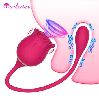 Rose Čiulpti Vibratorius 10 Greitį Moterų G-taško Stimuliatorius Gyvis Klitorio Suaugusiųjų Sekso Žaislai Moterims, Masturbator Erotinių Produktų