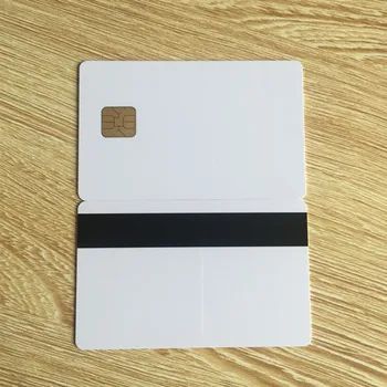 10vnt balta PVC kortelė su SLE4428 chip susisiekti smart kortelės viešbučių raktai-kortelės ISO7816 su Hico magnetine juostele