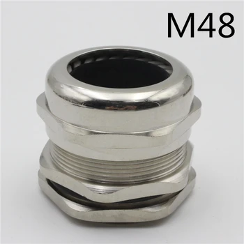 1piece M48*1.5 Nikelio ir Žalvario Metalo Silikagelio Vandeniui, Kabelių Riebokšlius jungtis Taikomos Kabeliu 25-33mm