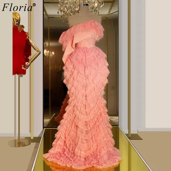 2020 Naujausias Pink Garsenybių Suknelės Stebėjimo Specialusis Dubajus Išbėgęs Raudonas Kilimas Chalatai Ilgai Prom Dresses Moteris Šalis Nakties Skraiste