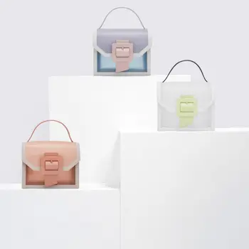 2020 naujos skaidrios PVC pečių maišą moterų saldainiai spalvos moteriška želė krepšys, piniginė vientisos spalvos rankinės dėklas pagrindinis rankinės