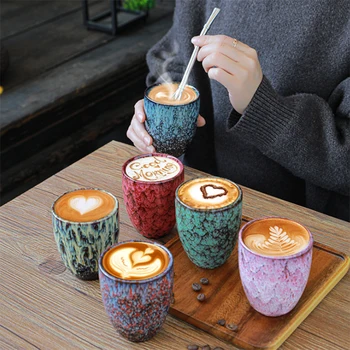 250ml Japonų Keramikos Puodelis krosnies Kavos Puodeliai asmeninį Puodeliai Dovanų Porceliano teaware office ekologinio draugiškas Meistras Teacup Drinkware