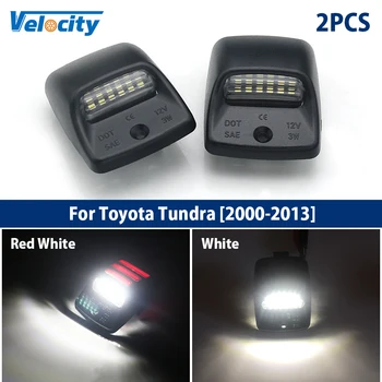 2vnt LED Licenciją Plokštelės Šviesos Toyota Tundra 2000-2013 Auto Dalys, Reikmenys Canbus Ne Klaida Licencijos Numerį Šviesos