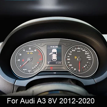 Audi A3 8P 8V 2013-2019 Automobilių salono Prietaisų skydelis membrana LCD ekranas TPU apsauginės plėvelės apdaila Anti-scratch