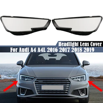 Audi A4, A4L 2016 2017 2018 2019 priekinis žibintas Skaidrus, lempų gaubtų Žibinto Korpuso Būsto Lempos Objektyvo Stiklo