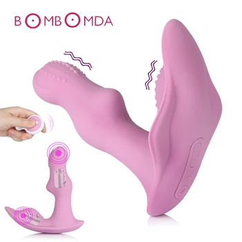 Belaidis Nuotolinio Valdymo Nešiojami Dildo Vibratorius G-Spot Klitorio Stimuliatorius Vibracija Kelnaitės Masturbator Sekso Žaislai Moterims