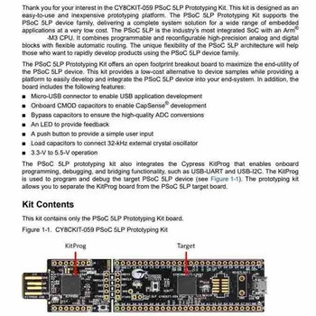 CY8CKIT-059 Psoc 5LP ARM Cortex M3 CY8C58LP Prototipų kūrimo Rinkinys Vertinimo Demo Valdybos Modulis Plėtros, stalo Įrankiai