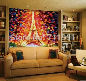 Custom retro tapetai, Eifelio Bokštas, tapyba kambarį miegamasis restoranas fono sienos tapetai PVC