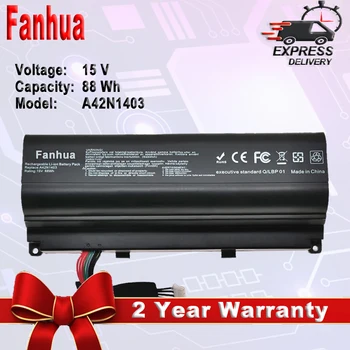 Fanhua 15V A42N1403 Nešiojamas Baterija ASUS ROG G751 G751JM G751JT G751JY GFX71 GFX71JM GFX71JT, A42LM9H A42LM93 su nemokamais Įrankiais