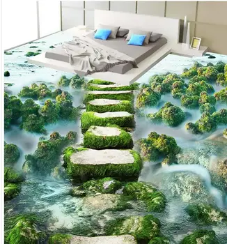 Foto tapetai, sienų, grindų Pasirinktinius Nuotraukų lipnios 3D grindų vandenyno paplūdimys Vonios kambarys 3d tapetai, grindys