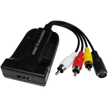 HDMI-suderinamas Su YPbPr Component 5RCA RGB Video Converter 1080P Adapteris R/L Audio Išvestis TV PC VCR,DVD Grotuvus
