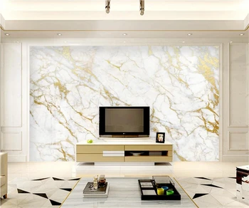 Individualizuotos fono paveikslėlį 3d freskos aukso šilko modelis džiazo balto marmuro fone sienos gyvenimo kambario, miegamasis restoranas dekoravimas, tapyba