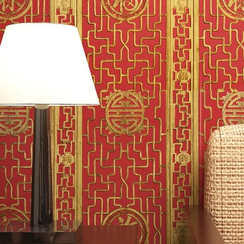 Kinijos Klasikinės Tapetai Imitacijos, Medžio Drožyba Lango Stiklo Tapetai Kambarį Tyrimą, Prieškambario Tv Foną, Sienų Danga