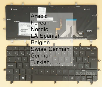 Korėjos Belgijos, Šveicarijos, vokietijos Klaviatūra HP Spectre XT Pro Ultrabook, Spectre XT Pro 13-B000 Apšvietimu