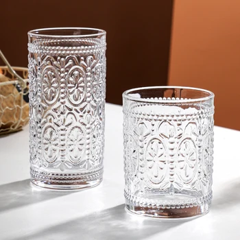 Korėjos Paprasto Stiklo Taurės Modelio Vandens, Kavos, Sulčių Stiklo Taurės Alaus Aukštos Kokybės Daugkartinio Naudojimo Kieliszki Do Wina Skaidraus Stiklo Taurė