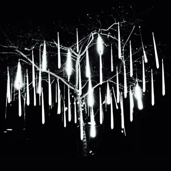 Lauko LED Meteoras Dušas Šviesos Kritimo Lietaus Lašas Pasakų Styginių Šviesos Vandeniui Kalėdų Šalis Sodo Švenčių dekoravimas