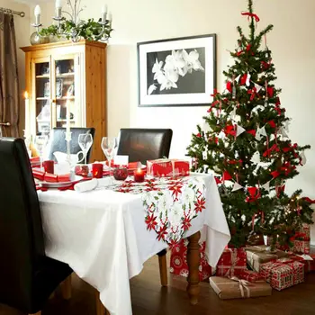 Linksmų Kalėdų Stalo Runner Kalėdinė Dekoracija Namuose Lentelė Šalis, Kalėdų Papuošalai Noel Navidad Dovanos Laimingų Naujųjų Metų