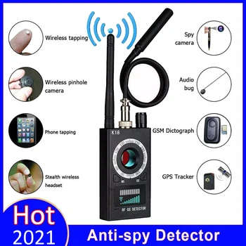 Multi-funkcija Anti-spy Detektorius Mini Garso Paslėpta Kamera GSM Finder GPS Tracker Signalas Objektyvas RF Belaidė Kamera Aptikti K18