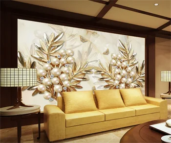 Pritaikyti bet kokio dydžio 3d tapetai, freskos Europos kristalų gėlių foto sienų tapyba kambarį temą hotel luxury apdaila sienos