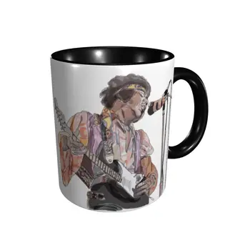 Promo Jimi Hendrix Ir 2 Puodeliai Juokinga Puodeliai Puodeliai Spausdinti Juokinga Naujiena R215 puodeliai pieno