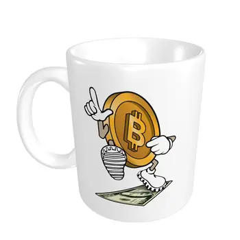 Promo Klasikinis Bitcoin Žengia Ant 100 Dolerių Juokinga Kriptografijos Y Taures Juokinga Geek R416 PUODELIAI arbatos puodelius Spausdinti