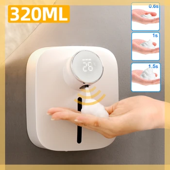 Putų Skysto Muilo Dozatorius su Temperatūros Skaitmenine Įkrovimo Jutiklis Touchless Vertus Sanitizer Mašina Vonios kambarys