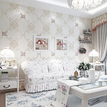 Sielovados Stiliaus Namų Tapetai Mažų Gėlių Hipster Gėlių Europos Miegamojo Kambarį Paramos Šiltas Korėjos Tapetai