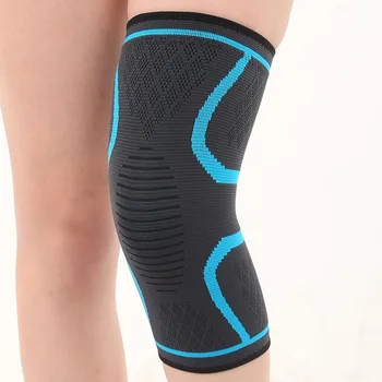 Sporto suspaudimo kelio hip dvigubai gofruotas silikono neleidžiančioms slysti megzti kelio krepšinio kvėpuojantis sporto įrangos priežiūra