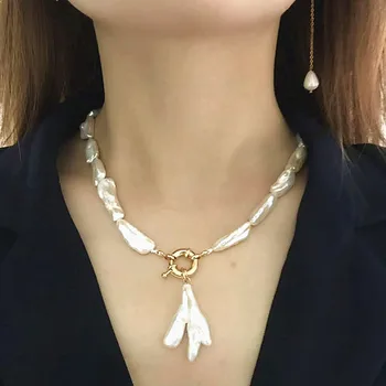 boho Puka Gamtos cowrie Shell karoliai moterų pareiškimą baroko perlas bijoux choker karoliai Collier de coquillages papuošalai 2019