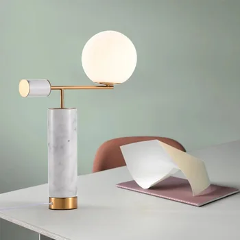 šiuolaikinių led stiklo kamuolys stalo lempos, stalo lempos, naktiniai staleliai, lempa luminaria de mesa stalo lempa akrilo kambarį valgomasis